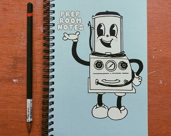 Prep Room Notes Embalming Notebook