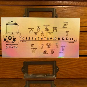 Mortuary pH Scale Embalming Machine sticker