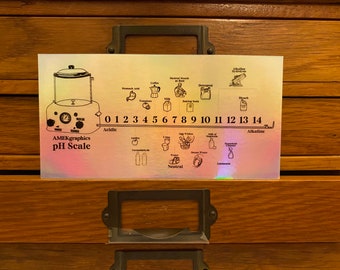 Mortuary pH Scale Embalming Machine sticker