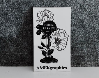 Funeral Parking sticker