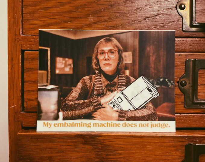 Log Lady Embalming Machine Sticker - Etsy