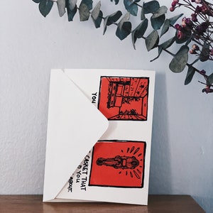 Fisk Casket Mortuary Valentine PACK DE 5 cartões