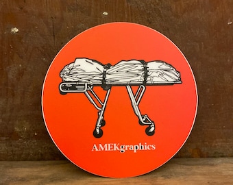 Mortuary Stretcher sticker