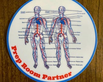 Prep Room Partner mortuary sticker