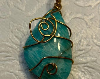 Blue Agate Pendant