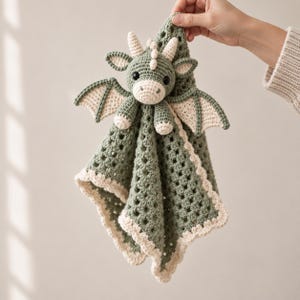 Virkat drakekärleksmönster PDF, babysäker säkerhetsfilt, nybörjartäcke amigurumi, babyshowerpresent, omedelbar nedladdning