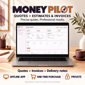 Angebots- und Rechnungs-App für Freelancer, Offline-Kostenrechner | Money Pilot Quotes