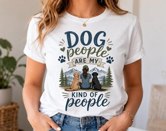 Dog People PNG: Mountain Scene with Dogs (Digital Download)