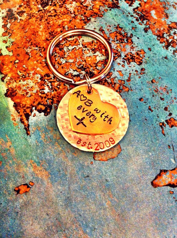 Items similar to Personalized Love Keychain on Etsy