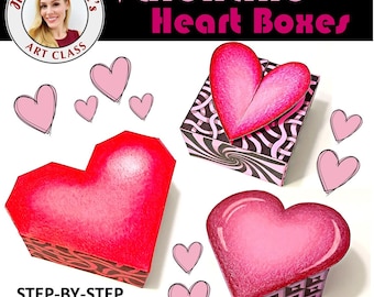 Valentine Heart 3D Box Digital Art Lesson