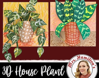 3D House Plant Digital Art Lesson