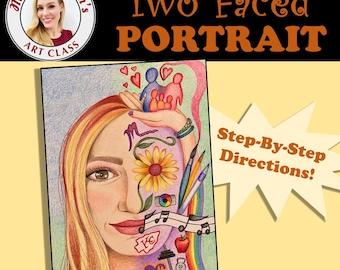 Two-Faced Portrait Digital Art Lesson