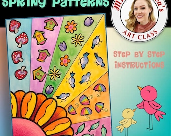 Spring Patterns Digital Art Lesson