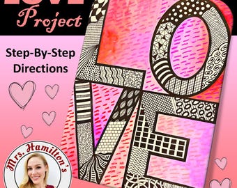 LOVE Valentine's Day Project Digital Art Lesson