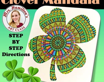 Clover Mandala Digital Art Lesson