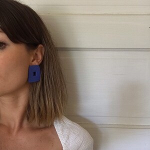 The Gwenyth Modern Minimalist Polymer Clay Statement Earrings image 8