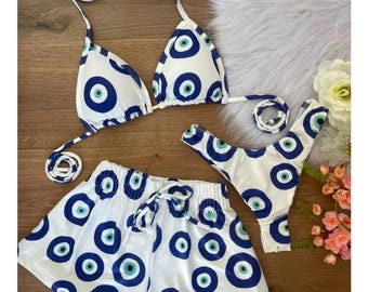 Greek Eye Biquini Set - size M