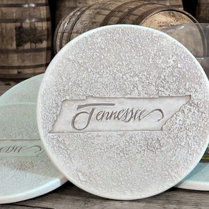 Tennessee Absorbent Drink Coasters - Set of 4 - Made in USA