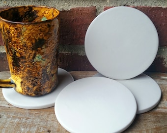 Absorbent Swirl Drink Coasters Set of 4 McCarter Coasters Beach Coasters