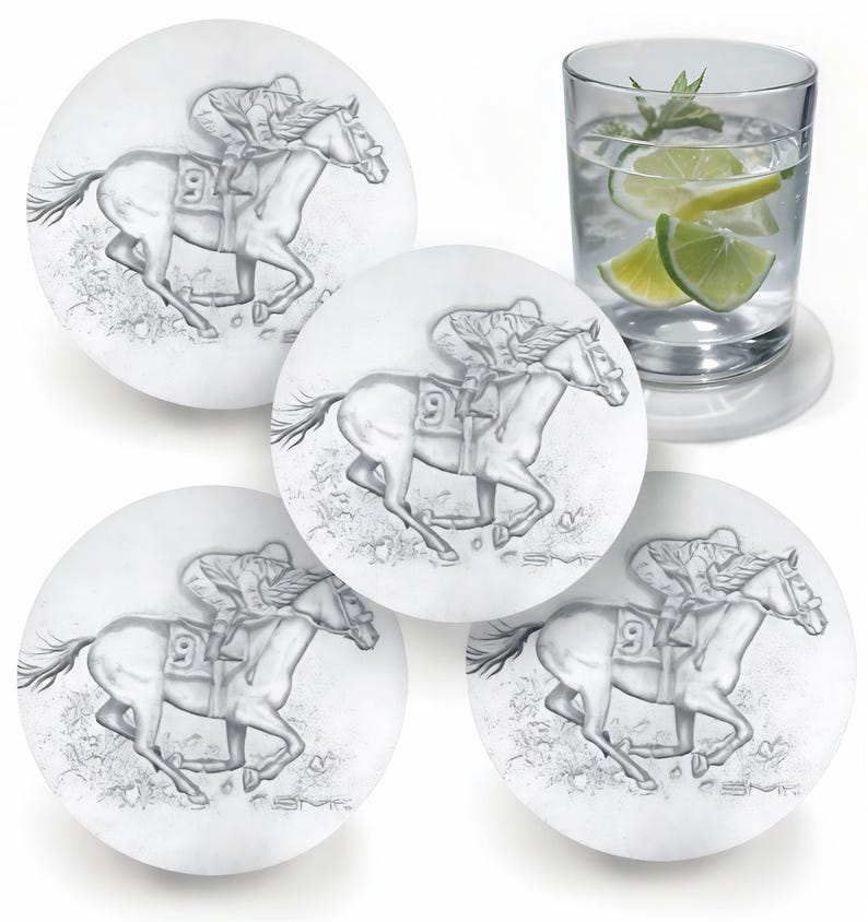 Kentucky Derby Drink Coasters - Thumbnail 2
