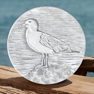 Seagull Absorbent Drink Coasters Set of 4 for Beach House and Nautical decor - Made in USA