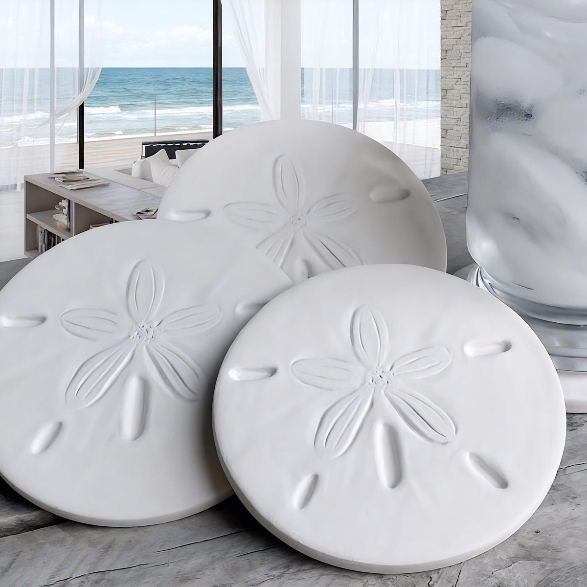 Sand Dollar Absorbent Drink Coasters - Set of 4 - Beach Coasters, Housewarming, Hostess Gift, Beachlife, Mccarter Coasters - Made in USA - Etsy