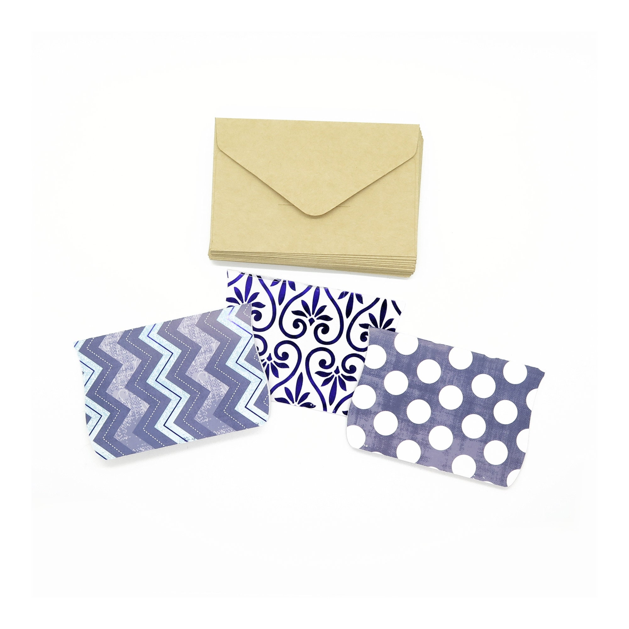 18 MINI Note Cards with Kraft Envelopes 2.5x3.75 inches Etsy