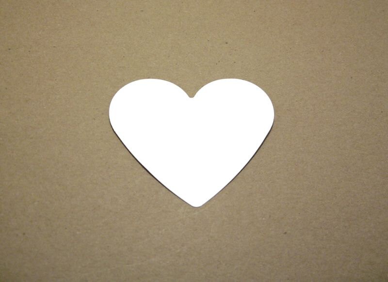 Cardstock Paper Heart Shapes 2 7/8 x 2 1/2 Inches Etsy
