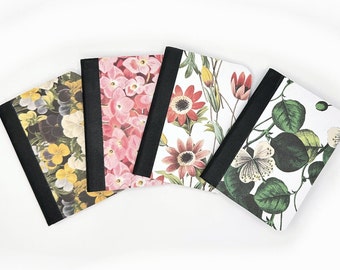 Floral Mini Composition Notebooks - Set of Four with Different Flour Designs