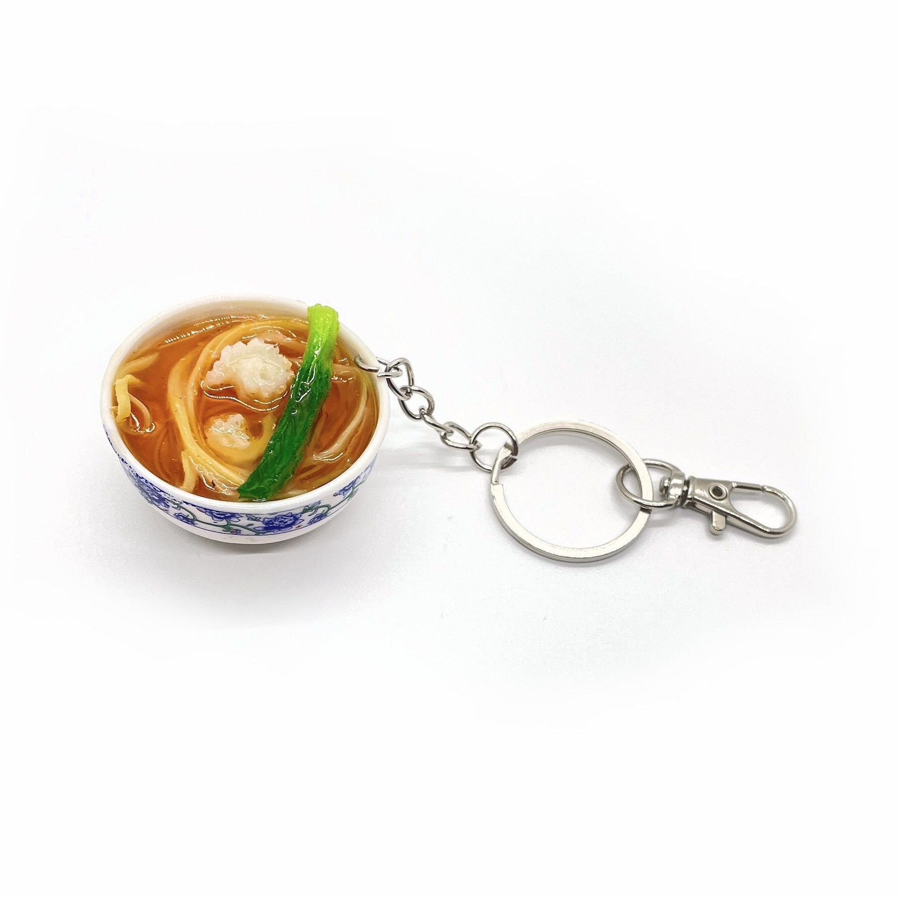 Soup Bowl Keychain Noodle Keychain Pho Keychain Food Etsy