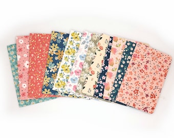 12 Floral Mini Notebook Set,  12 Different Patterns, Lined Pages, 3.25 x 5.0" Inches