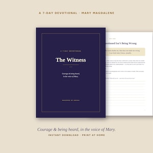 The Witness: 7-Day Mary Magdalene Devotional | Gospel of Mary Affirmations (Digital Download)