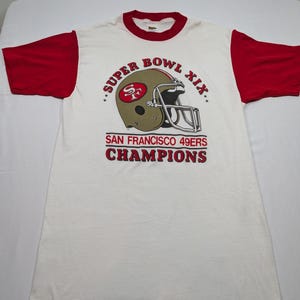 【希少】85年製ヴィンテージ NFL 49ers スーパーボウル Tシャツ L Vintage 49ers T Shirt 1985 - Etsy