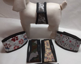 6pk male dog belly bands diaper wraps small medium large extra large