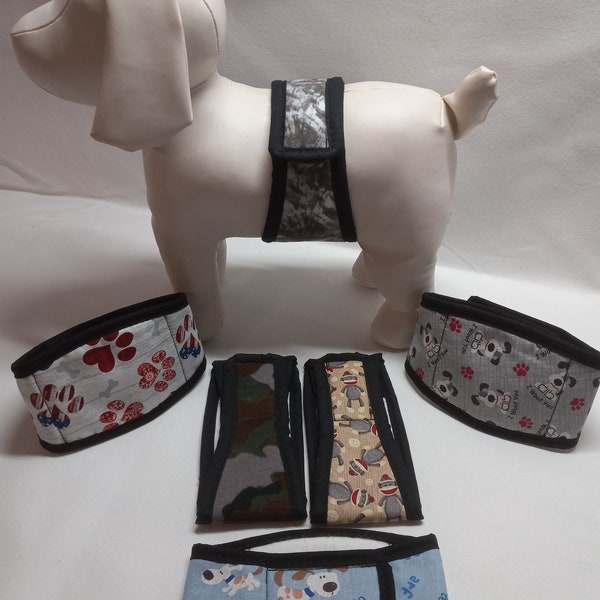 6pk male dog belly bands diaper wraps small medium large extra large