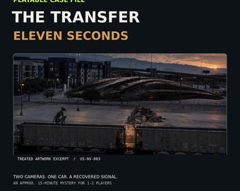 Alien Mystery Game: The Transfer – Eleven Seconds | Sci-Fi Case File PDF Download
