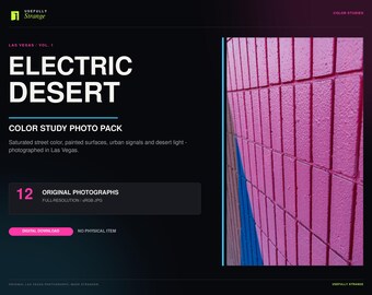 Color Study Photo Pack, 12 Las Vegas Digital Backgrounds, Commercial Use