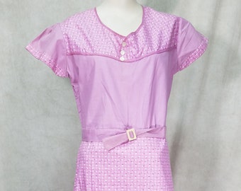 Purple Cotton 1920s Dress Summer Vintage 1920s Dress Flapper 1920s