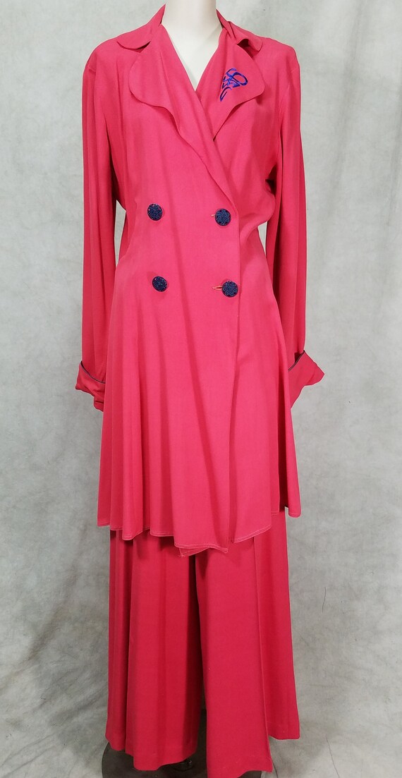 1940s Lounger Hostess Outfit 1950s Vintage Hostess