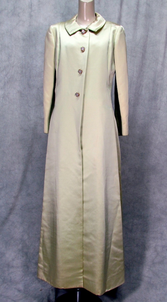 1950s Malcolm Starr Formal Dress and Coat Rhinesto