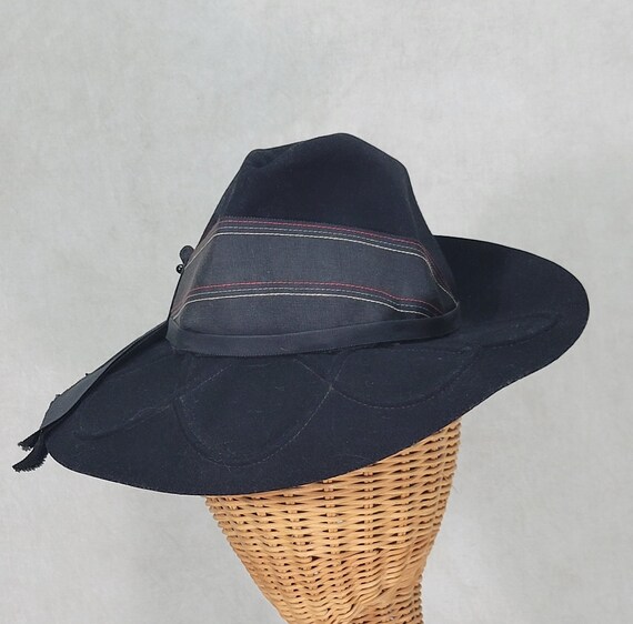 1940s Womens Hat Vintage 1940s Fedora Womens Hat - image 4