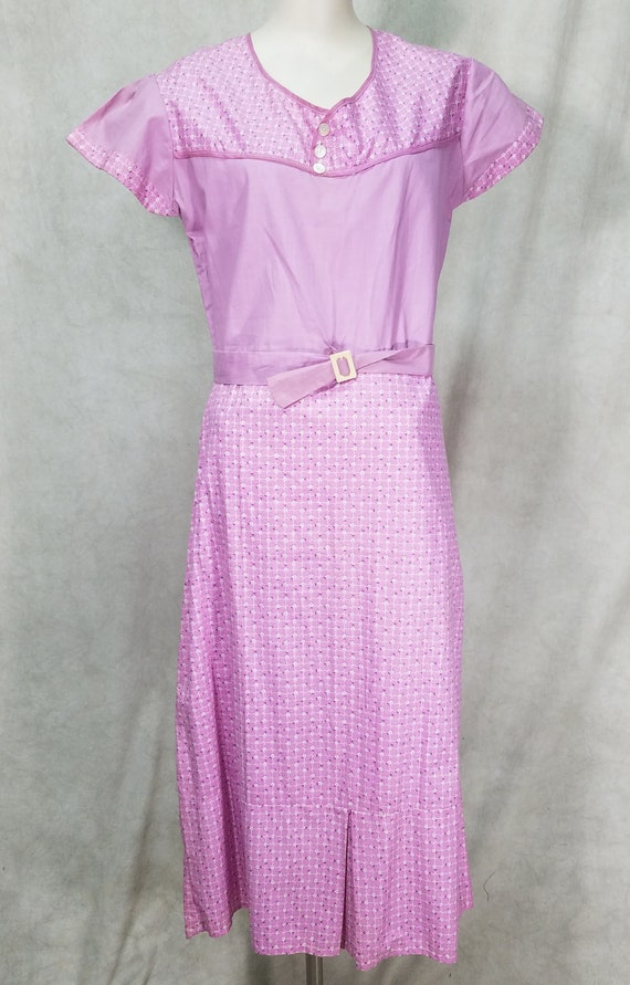 Purple Cotton 1920s Dress Summer Vintage 1920s Dre