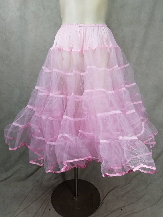 Pink Petticoat CanCan Slip Poodle Skirt Slip 1950s