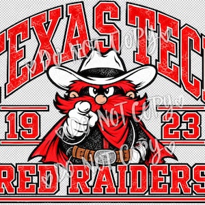 Digital Texas Tech T-shirt with Raider red