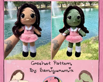 Liv Doll + Zombie Liv 2 in 1 Crochet Pattern PDF Digital Download