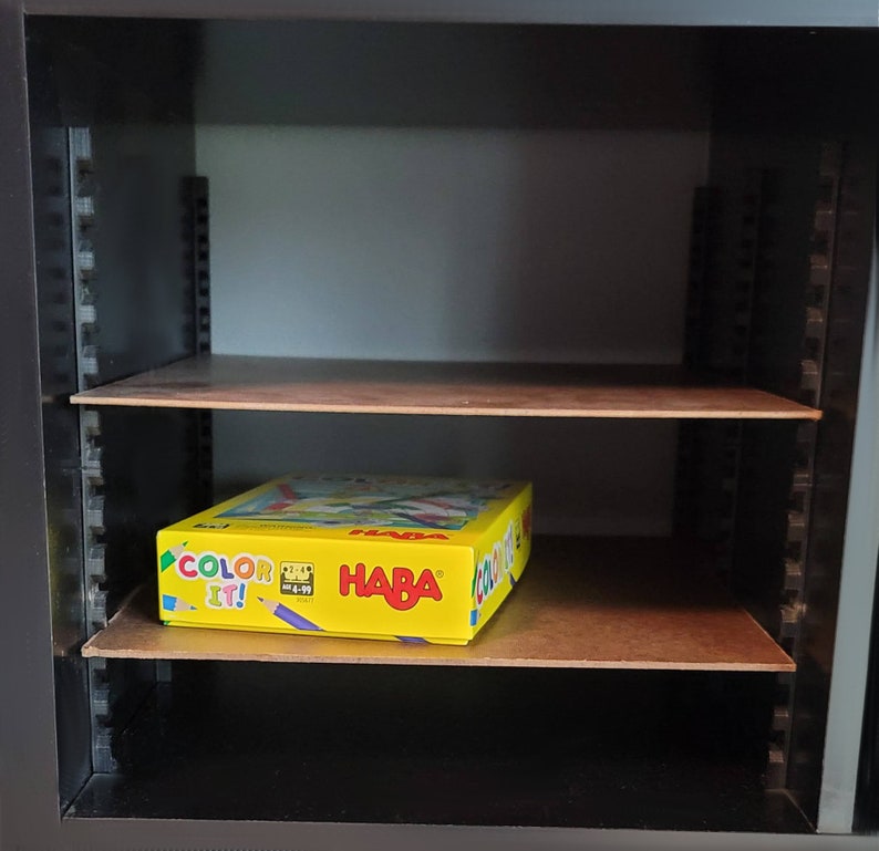 Adjustable 2 Shelf Insert for Cube Shelving Ikea Kallax Etsy