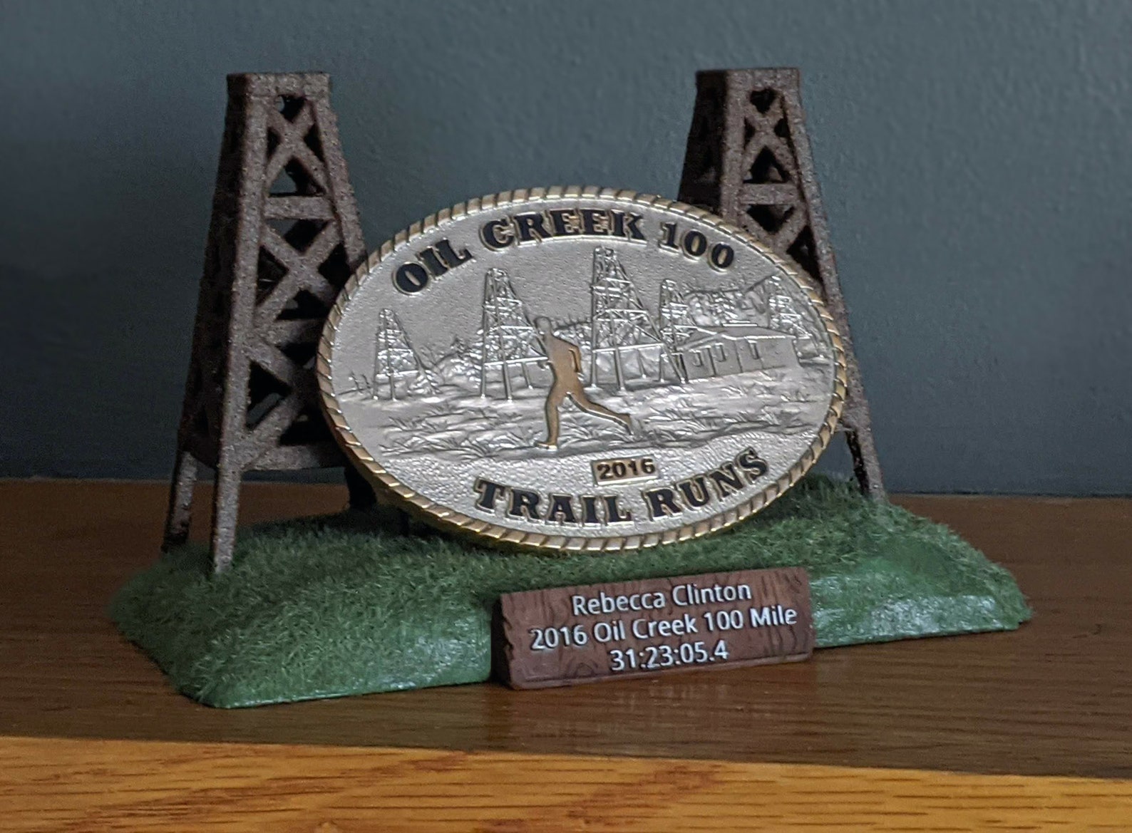 Oil Creek 100 OC100 Ultra Marathon Custom Belt Buckle Display Etsy España