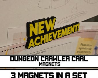 ¡Imanes de Carl para Dungeon Crawler! ¡3 imanes únicos por juego o compra uno individual!
