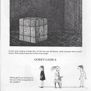 Aesthetic Room Decor, Goth Home Decor, Original Lithograph, Edward Gorey Print, Edward Gorey, Edward Gorey Poster, Edward Gorey Prints