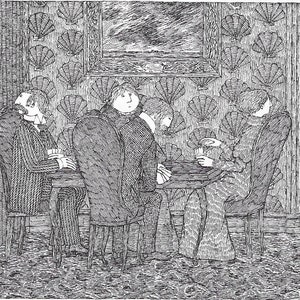 Vintage Goth - Gothic Home Decor - Edward Gorey Print - Gothic Decor - Edward Gorey - Goth Decor - DISTRACTEDLY - Gothic Art - Gothic Artist